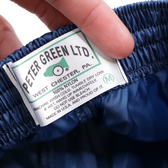 80s Mens Medium Color Block Soccer Shorts Blue USA - Picture 4 of 7